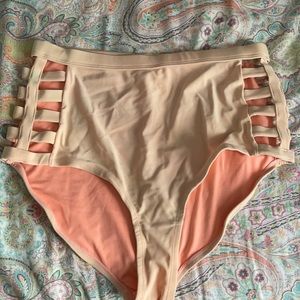 High waisted bikini bottom
